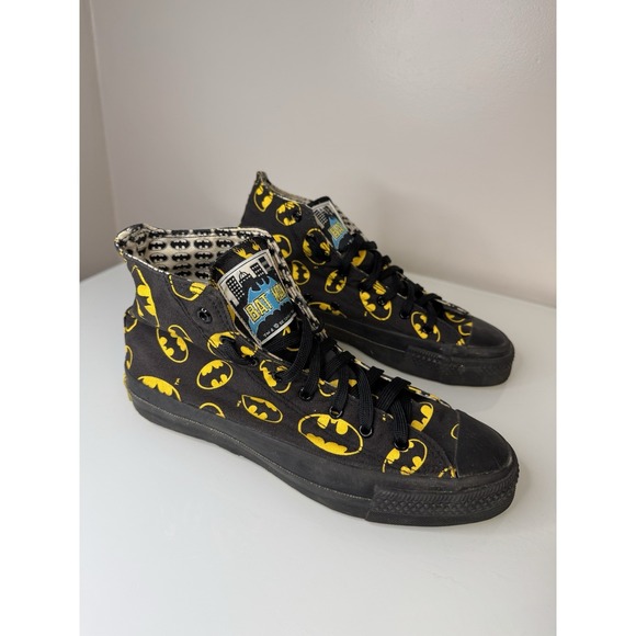 1989 BATMAN Converse All Star Chuck Taylor High Tops Mens 8.5 DC Comics With Box main image 13
